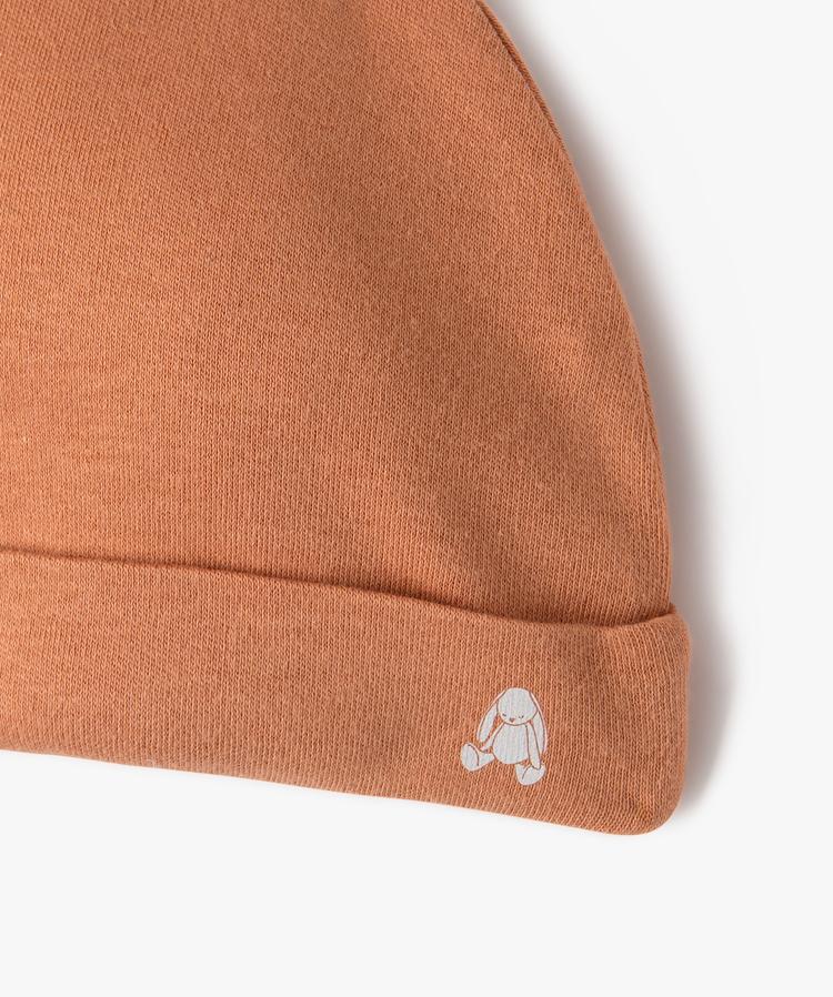 Lot de 2 bonnets à noeud écru et marron