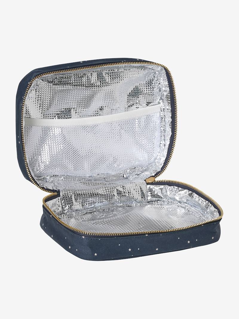 Snack box en coton enduit-marine étoiles, VERBAUDET
