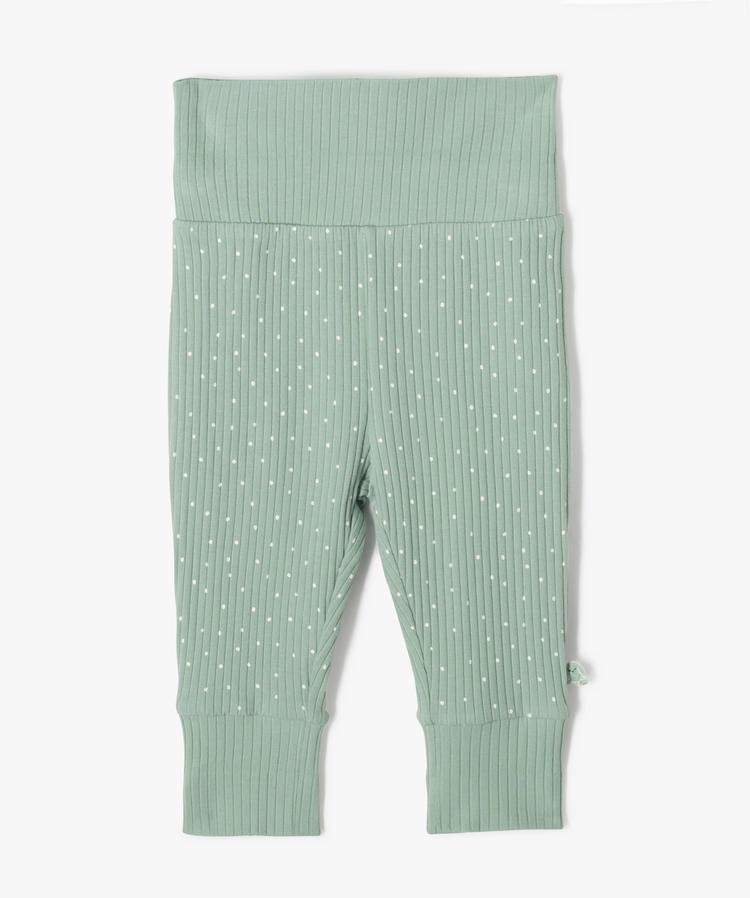 Kit naissance évolutif 3pièces:body ML,pantalon et bonnet blanc et vert d'eau