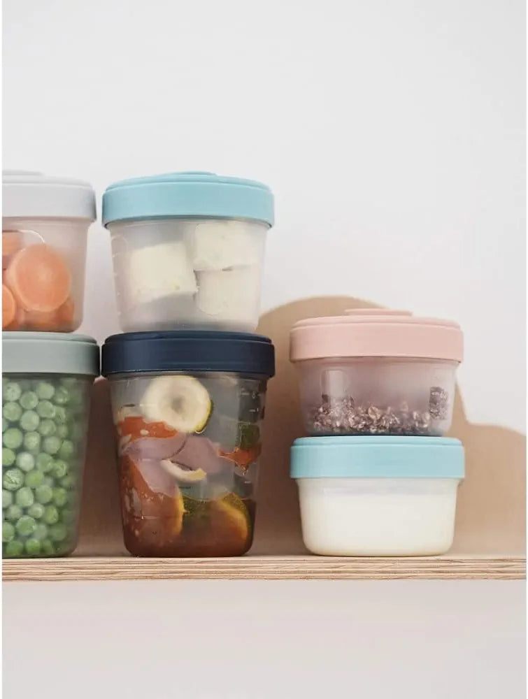 Lot de 8 pots de conservation clip(4×150ml et 4×250ml),BÉABA