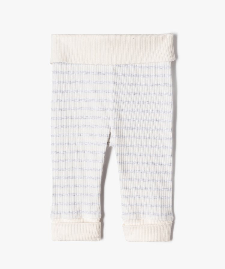 Kit naissance évolutif 3pièces:body ML,pantalon et bavoir,gris et écru