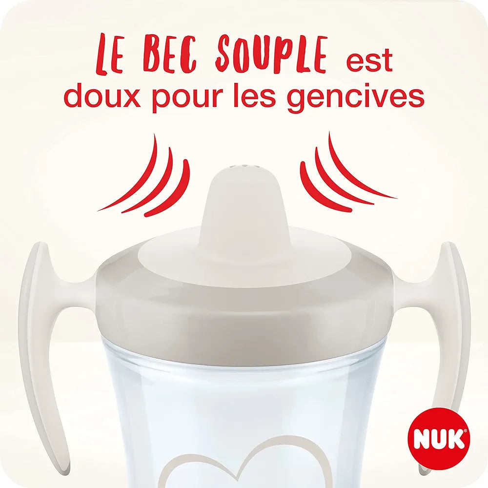 Tasse d'apprentissage/Trainer cup rose 6mois et + Nuk