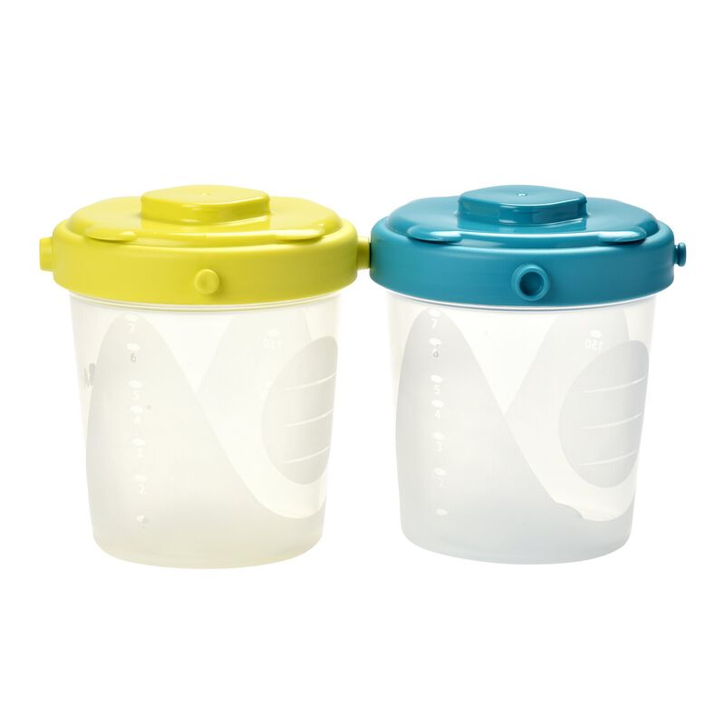 Lot de 6 pots de conservation clip,(2×60ml et 4×120ml)1er âge.BÉABA