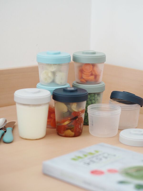 Lot de 8 pots de conservation clip(4×150ml et 4×250ml),BÉABA