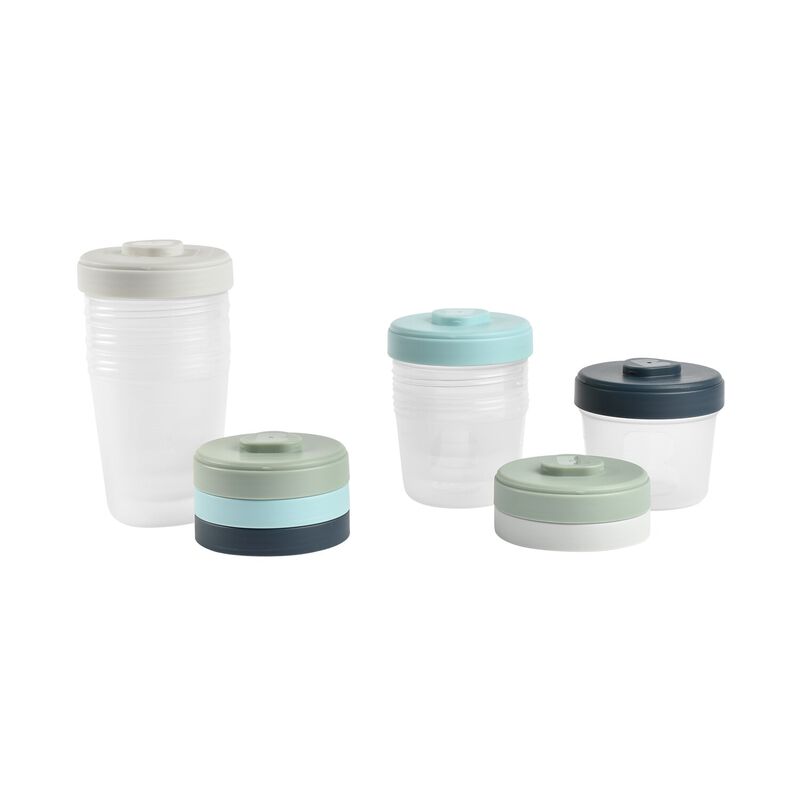 Lot de 8 pots de conservation clip(4×150ml et 4×250ml),BÉABA