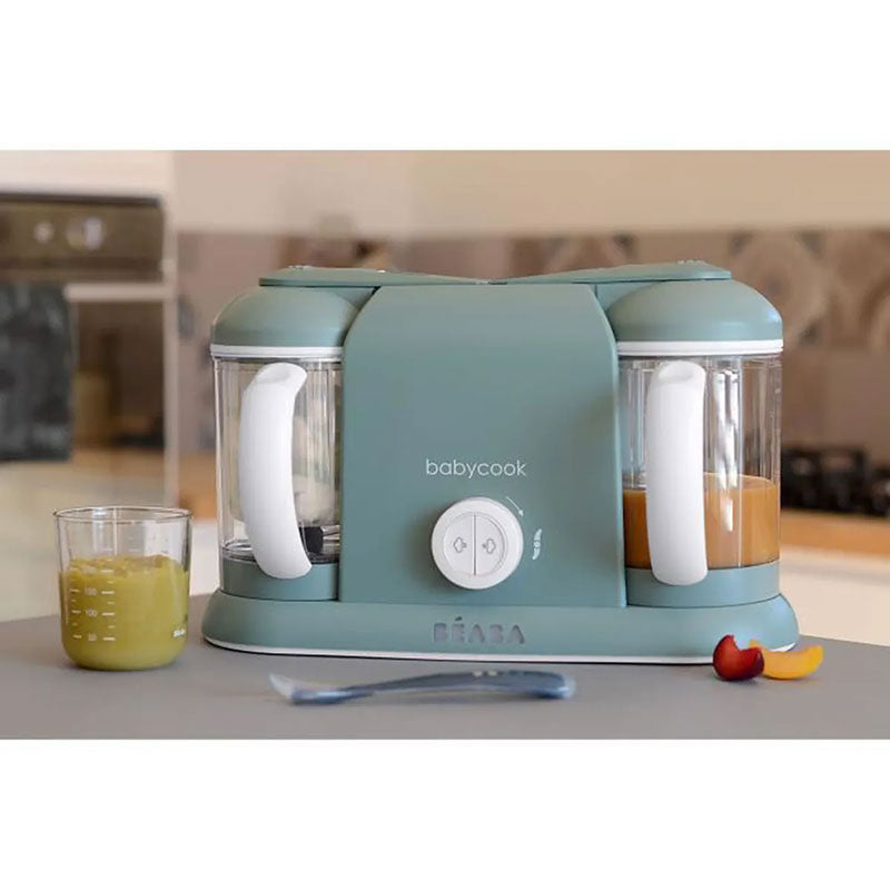 Robot cuiseur Babycook Duo vert ,BÉABA (set de repas 🍽 bébé offert)