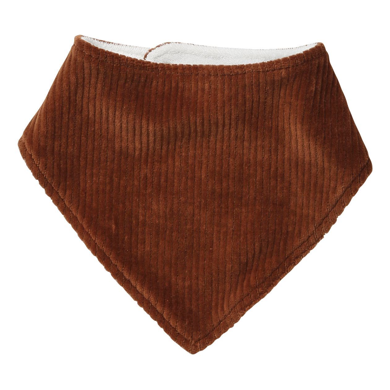 Lot de bavoirs bandana caramel et ivoire imprimé