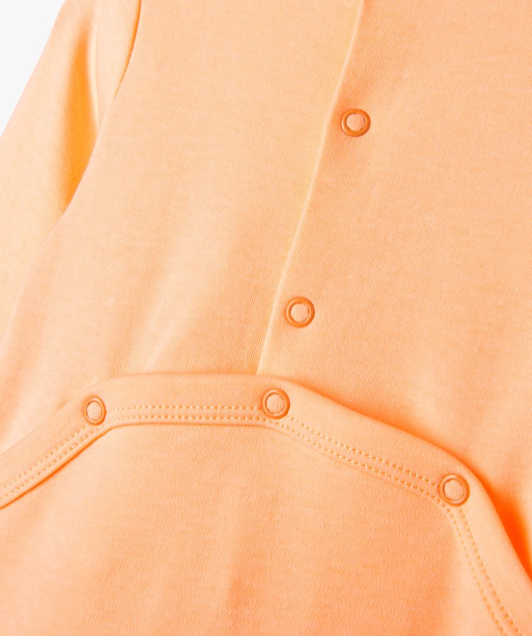 Grenouillère orange imprimé cocotier