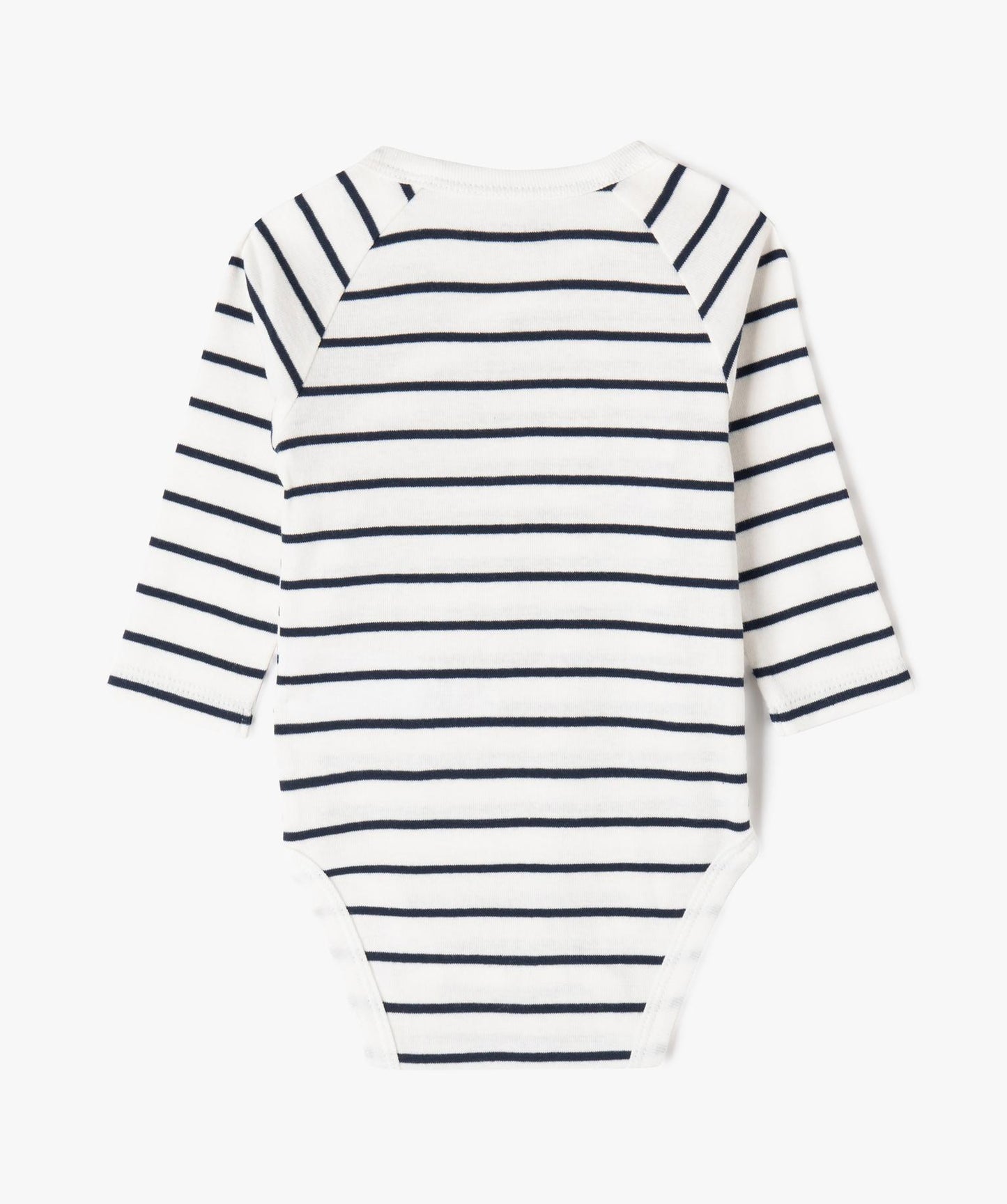Lot de 3 bodys ml bleu et blanc en coton bio