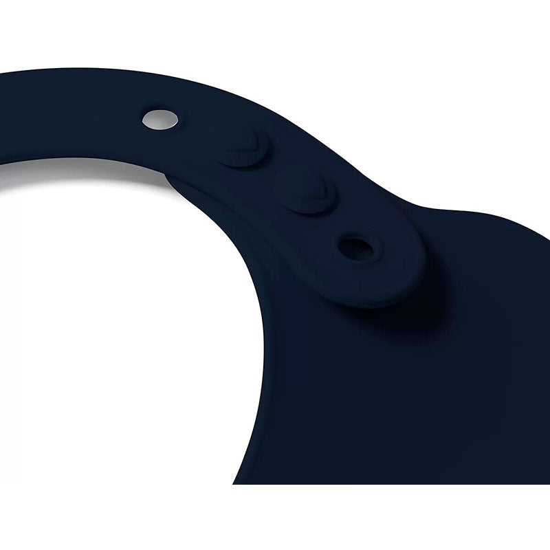 Bavoir Récupérateur ajustable en silicone ,bleu nuit :Babyono