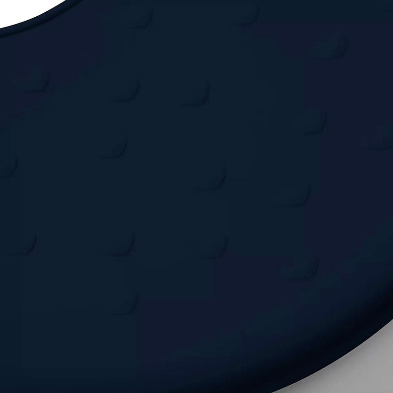 Bavoir Récupérateur ajustable en silicone ,bleu nuit :Babyono