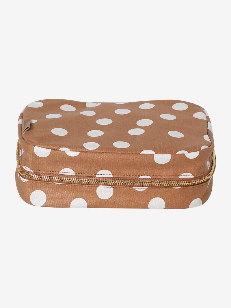 Snack box en coton enduit-noisette pois,VERBAUDET
