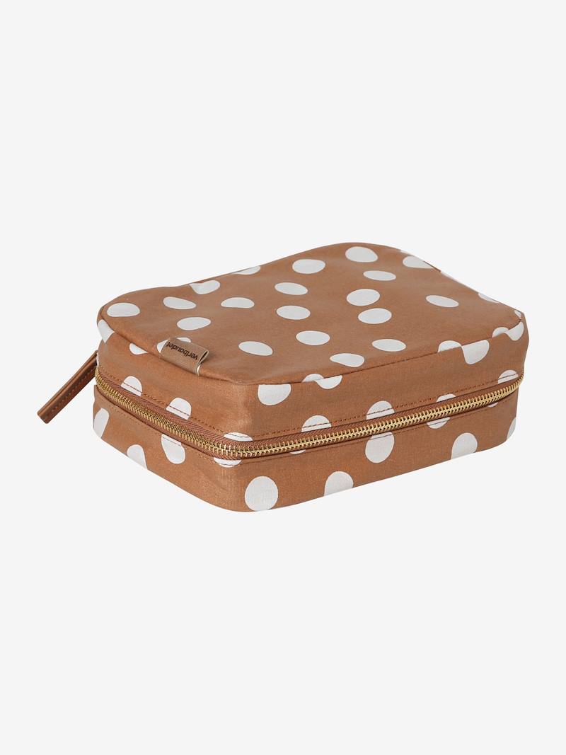 Snack box en coton enduit-noisette pois,VERBAUDET
