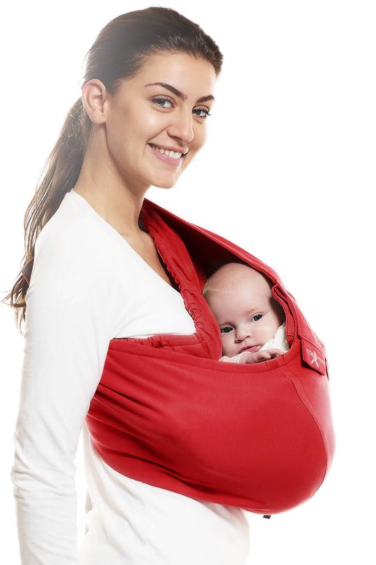 Écharpe de portage en coton ,sling rouge