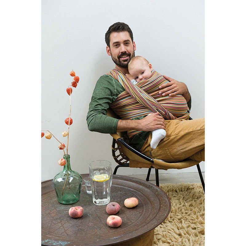 Écharpe de portage citrouille 490cm,Bb slen tissé en coton bio de Babylonia