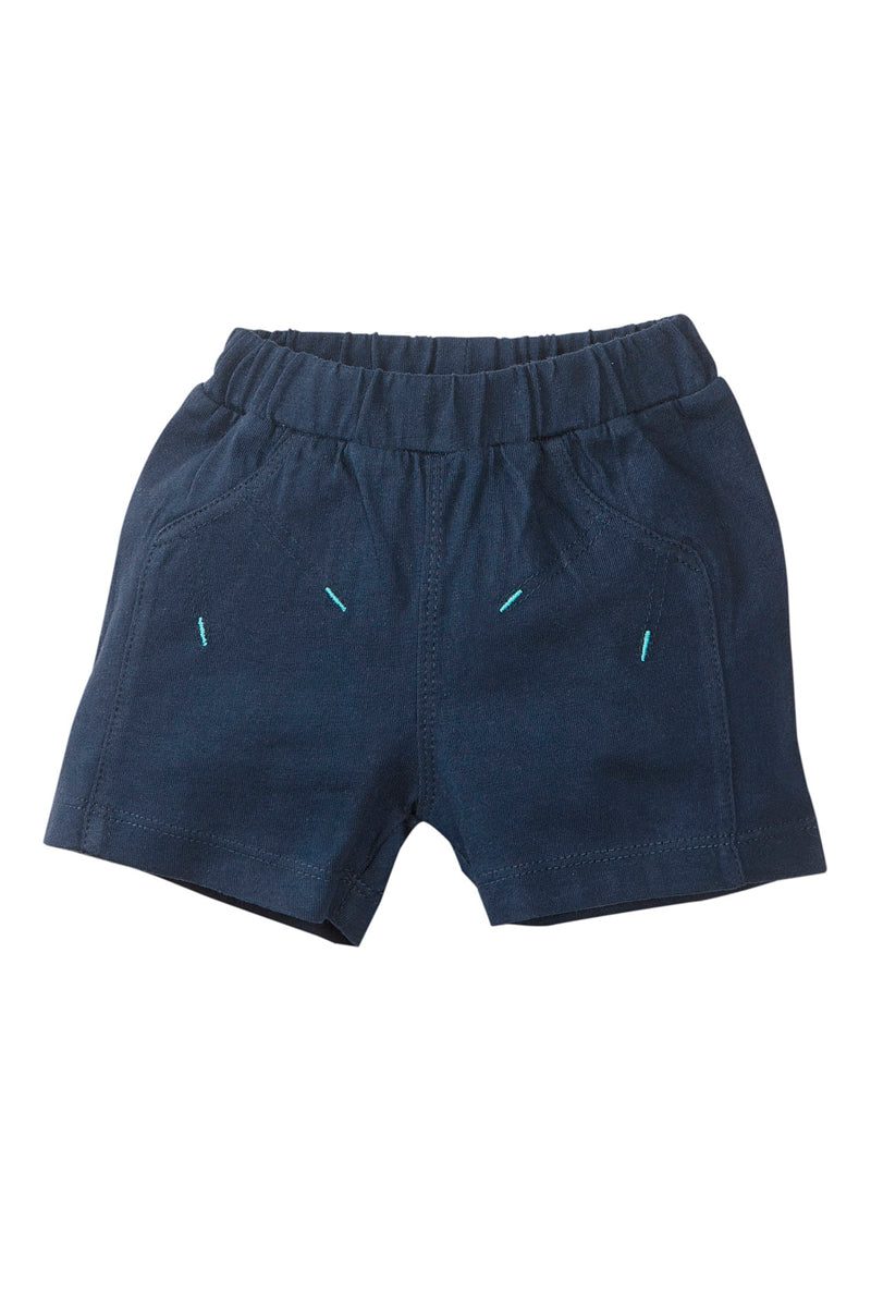 Ensemble T-shirt et short - Blanc /bleu marine
