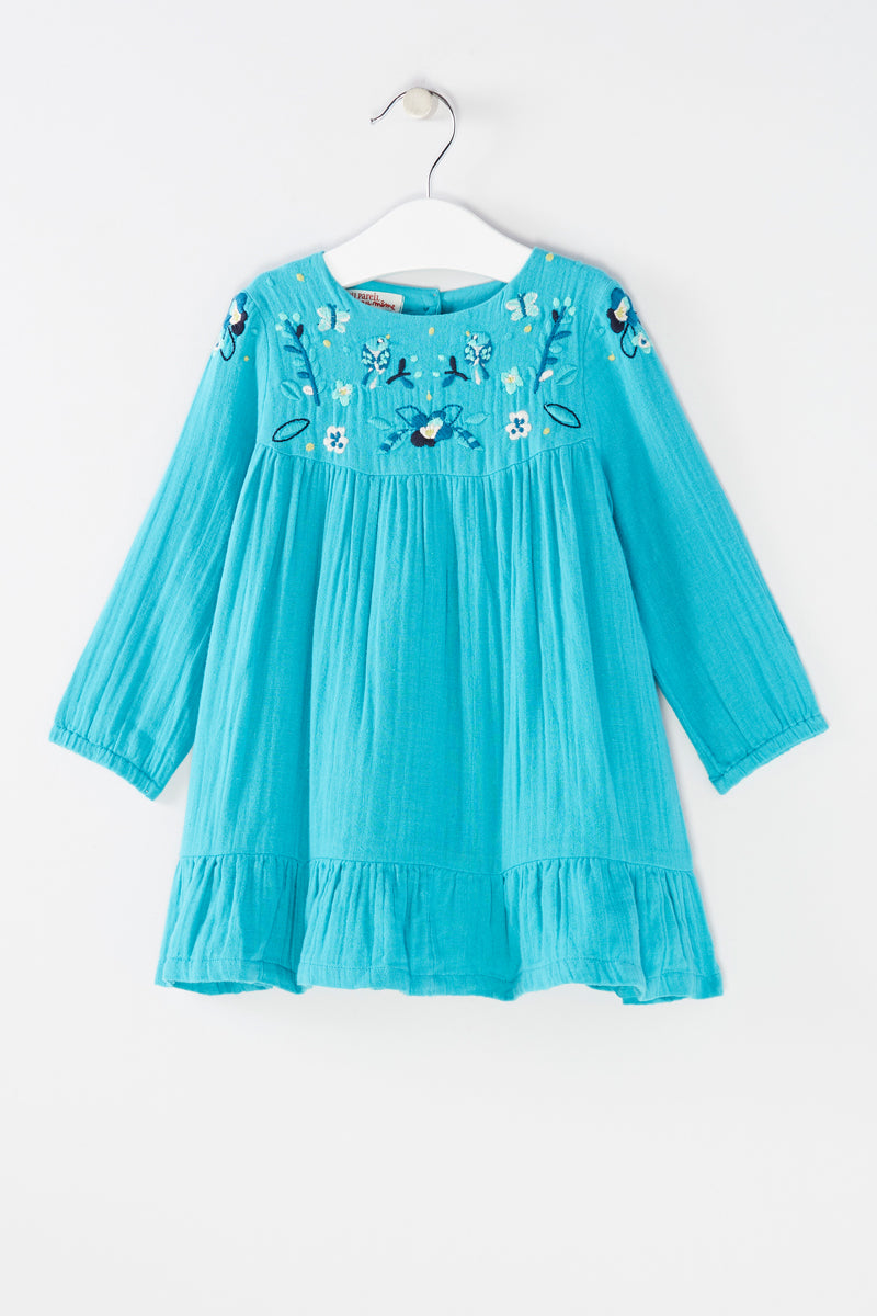 Robe taille basse Turquoise