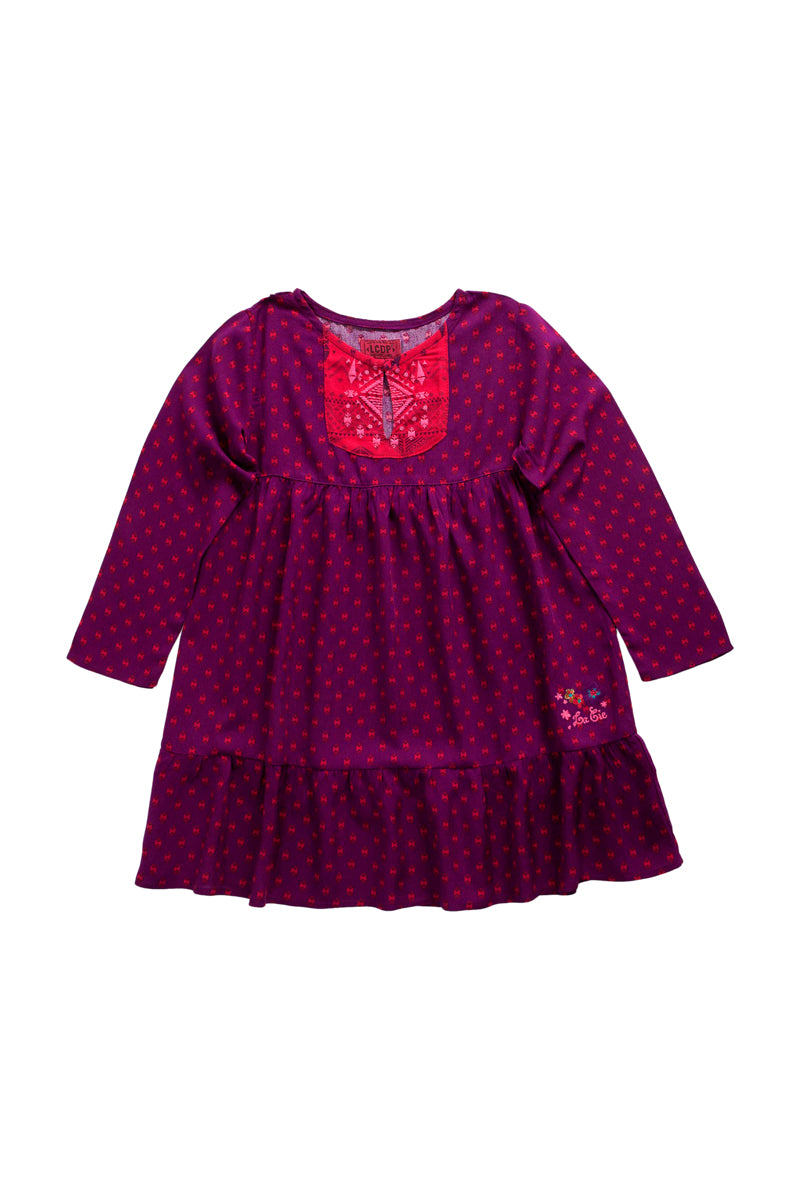 Robe Ethnic Boheme Violet