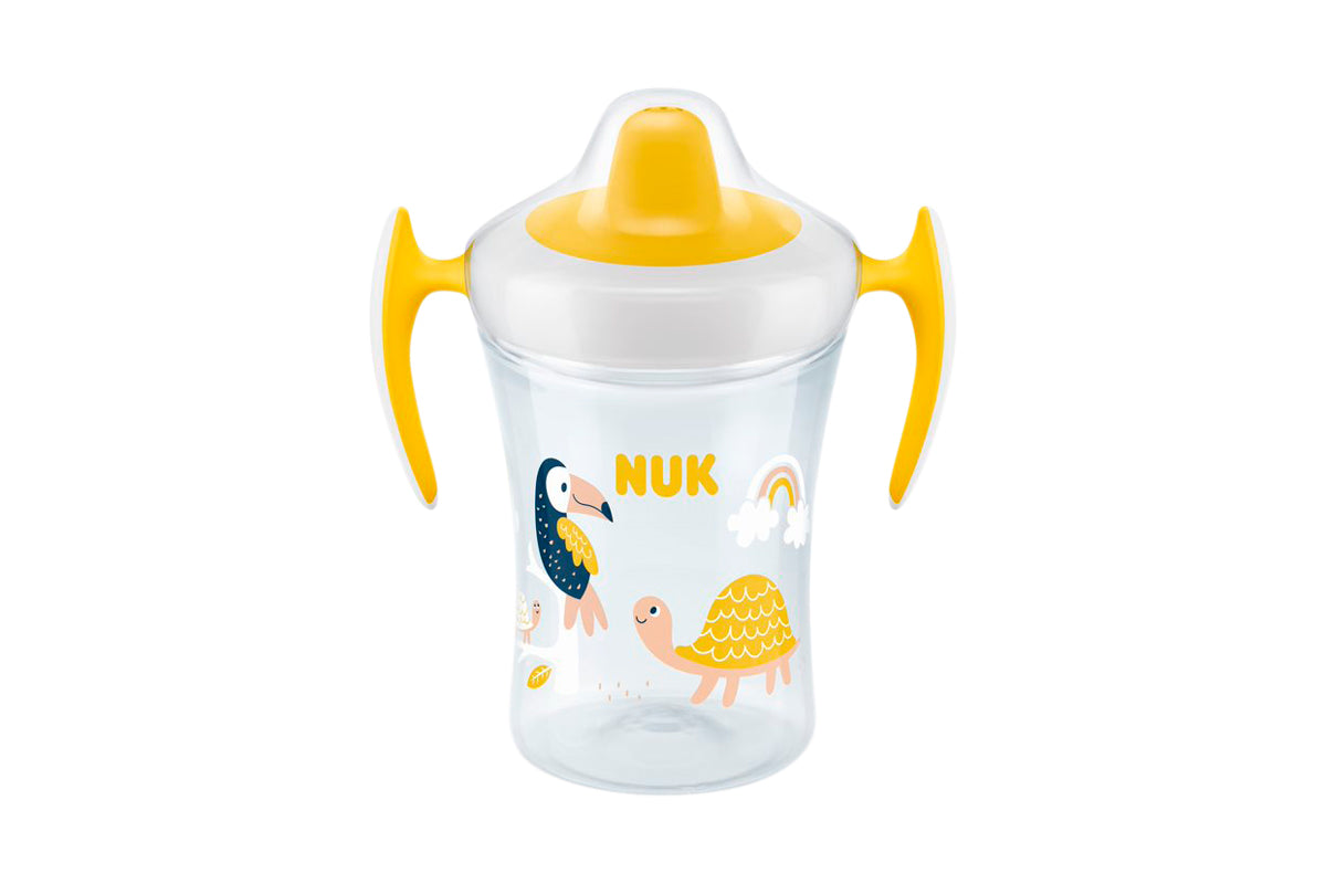 Tasse d'apprentissage/Trainer cup jaune et blanc 6mois et + NUK Dakar-Sénégal Filou et Loulou