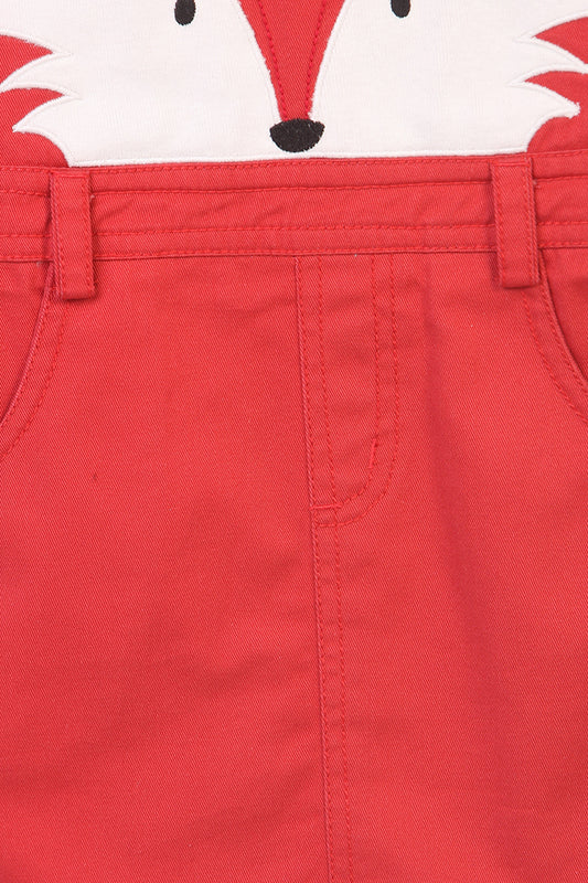 Robe salopette rouge