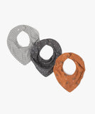 Lot de 3 bavoirs de naissance bandana doublés éponge : rayé, gris et marron
Gémo Dakar-Sénégal 