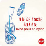 Goupillon flexible 2en1 bleu clair Nuk