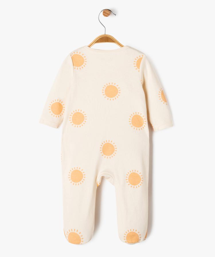 Grenouillère beige avec motif soleil