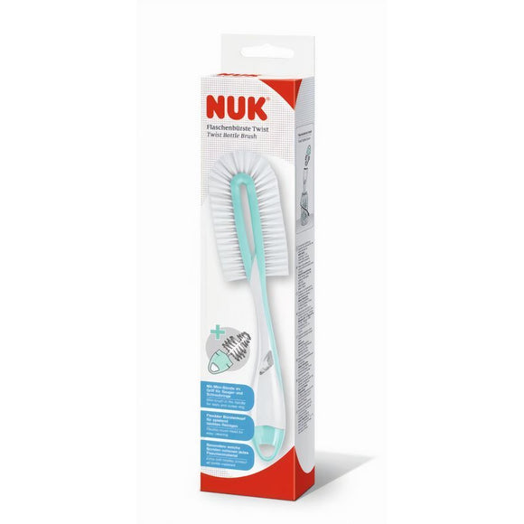 Goupillon flexible 2en1 bleu clair Nuk