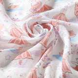 Lot de 3 langes rose en mousseline en coton