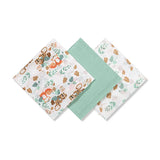 Lot de 3 langes vert en mousseline de coton ,Babyono