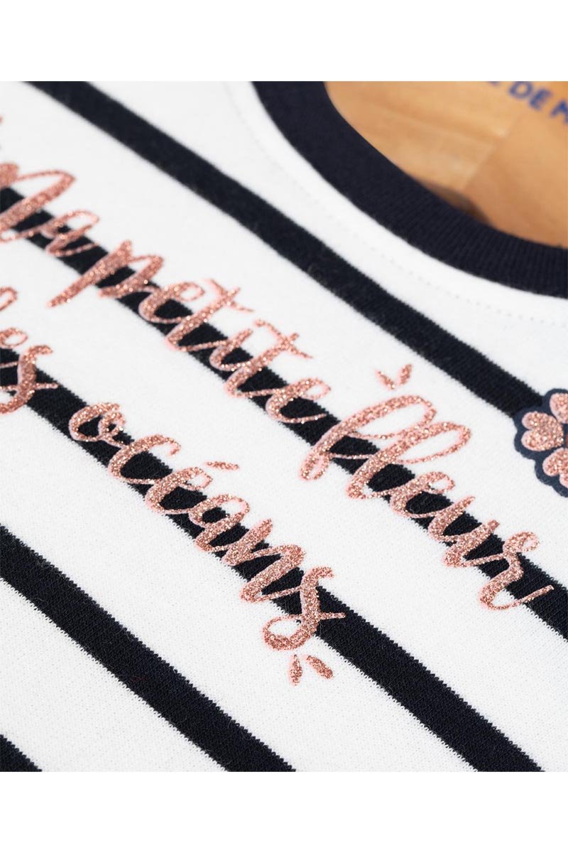 Robe paillettes manches longues bleu marine