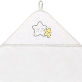 Sortie de bain eponge/cape de bain blanc en coton : BABYONO