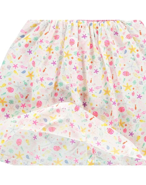 Robe smockée multicolore