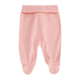 Lot de 2 pantalons à pieds rose pâle et rose