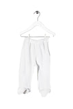 Lot de 2 pantalons à pieds en velours Blanc et rose