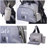 Sac à langer Simply Premium gris "let's go " de BABY ON BOARD