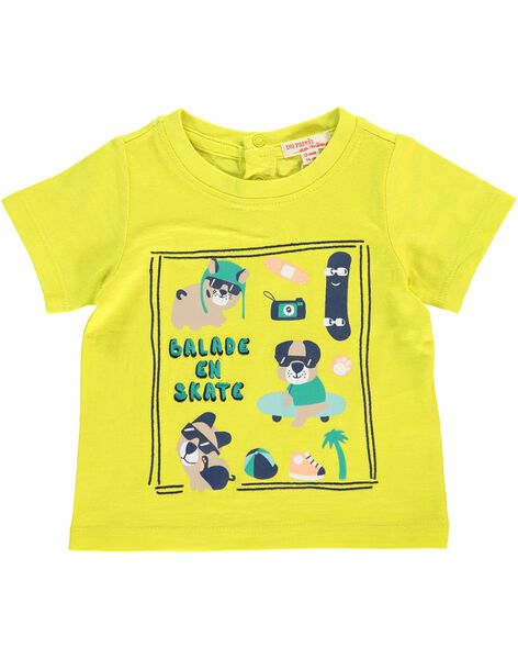 T-shirt imprimé vert citron