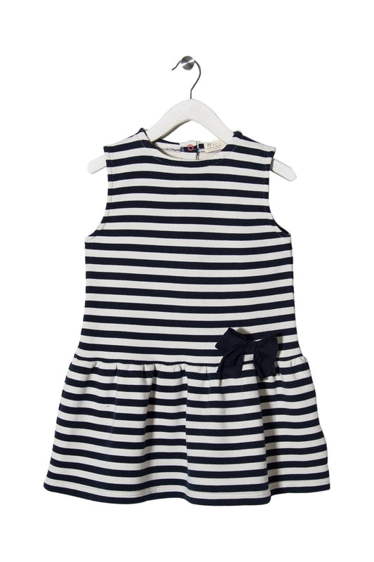 Robe rayée Bleu marine et blanc