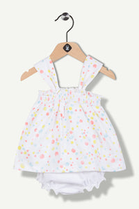 Body-robe volanté Blanc