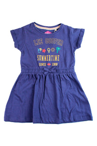 Robe évasée bleu