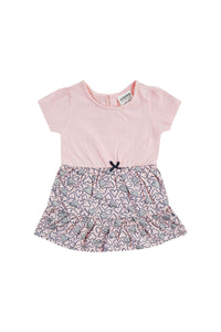 Robe Rose à motifs coeurs paillettés