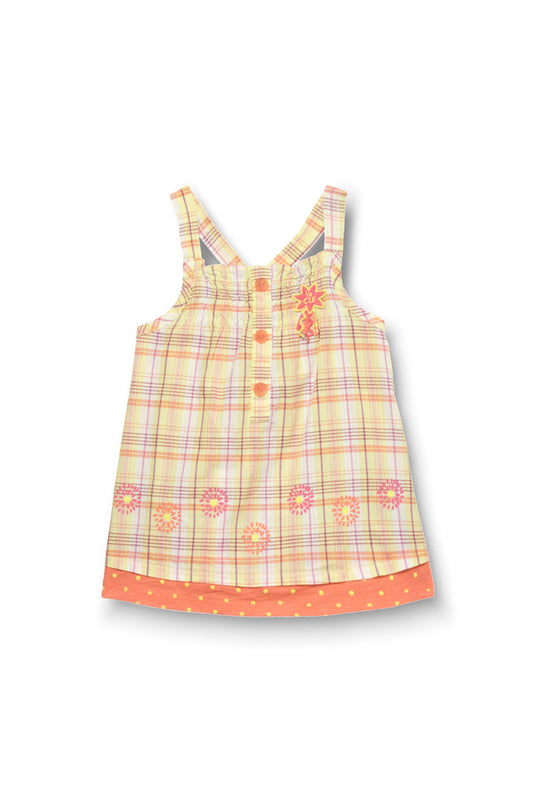 Robe jaune et orange