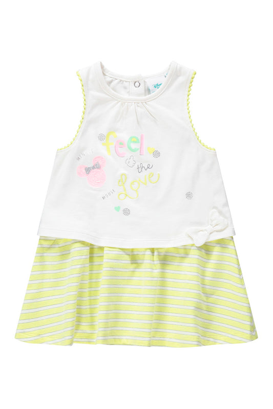 Robe Jaune et blanc