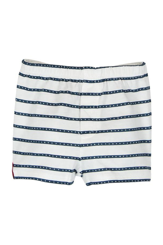Short rayé Blanc et bleu marine