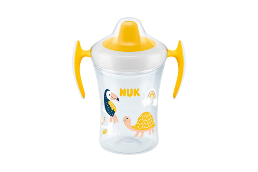 Tasse d'apprentissage/Trainer cup jaune et blanc 6mois et + NUK Dakar-Sénégal Filou et Loulou 