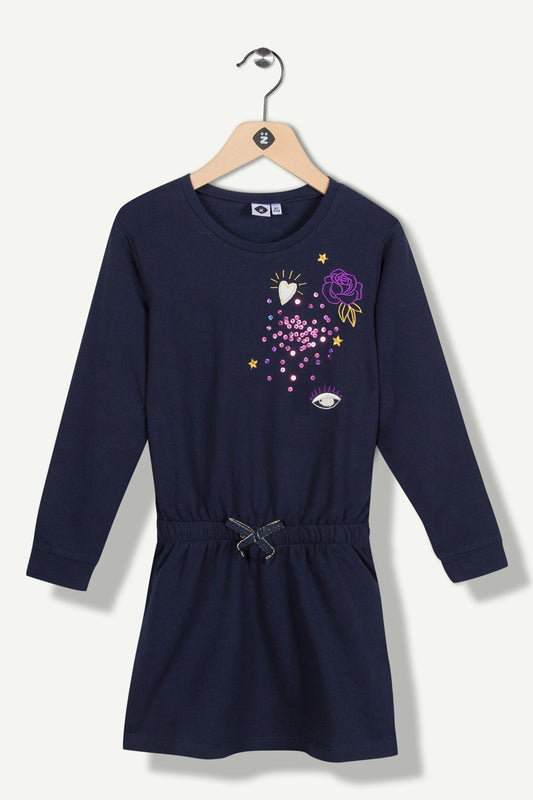 Robe sweat Bleu nuit