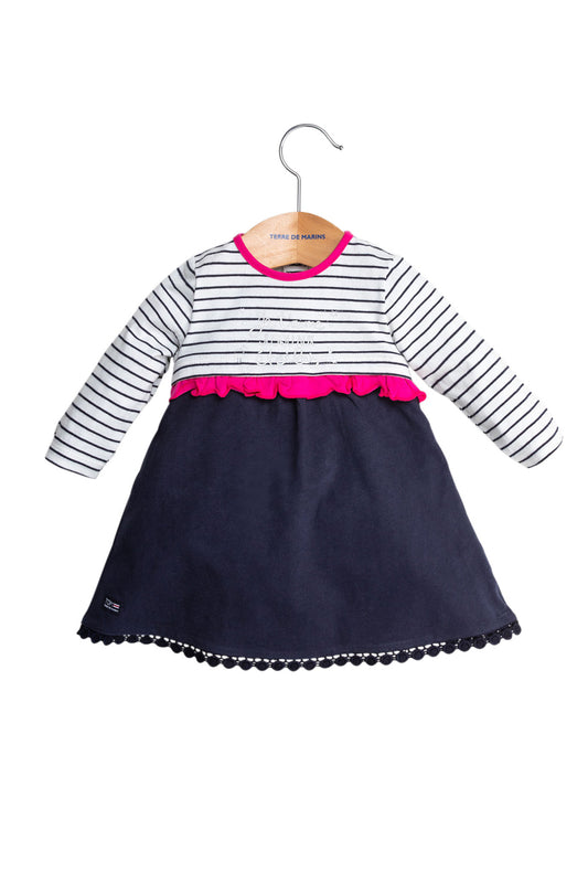 Robe Blanc et bleu marine