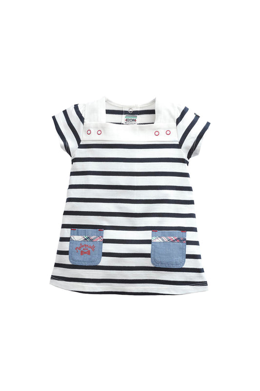 Robe évasée Blanc et noir