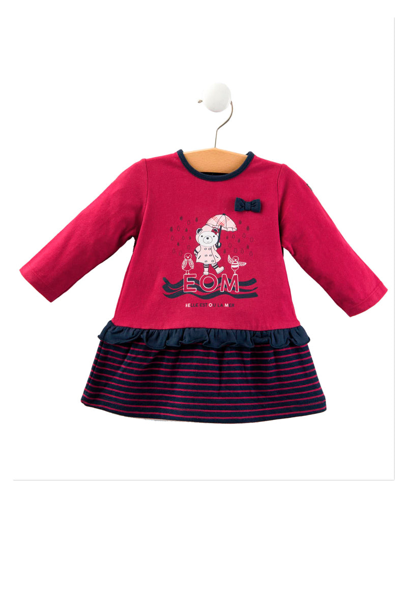 Robe rouge et noir