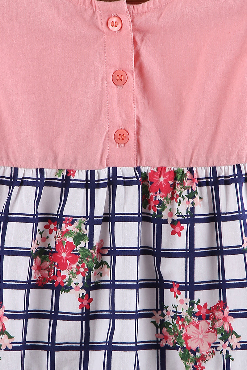 Robe Rose et bleu marine Filou et Loulou